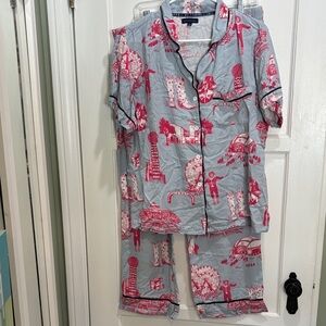 Katie Kime Texas Toile pajamas large